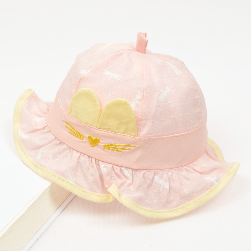 หมวกเด็ก ผู้หญิง 1 2 3 ปีกรอบ ผ้านิ่ม มีลูกไม้ สไตล์หวาน (มีให้เลือก 5 แบบ)