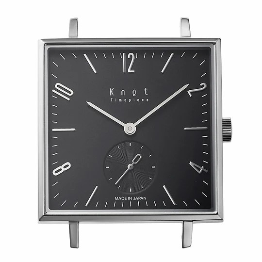 KNOT | นาฬิกาข้อมือ Square Small Second ของแท้ (ผลิตในประเทศญี่ปุ่น ) Made in Japan รุ่น SQ-32SVBK ราคา 6,150 บาท*ส่งฟรี