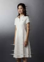 CROCODILE BEIGE MIDI DRESS ชุดเดรสยาวคลุมเข่าสีครีม