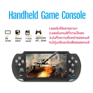 สินค้า สามารถกล้อง เกมคอนโซลเกม Retro เกมแบบพกพาคอนโซล เกมบอยพกพา 8 GB 4.3 หน้าจอขนาดนิ้ว คลาสสิก 500 เกมคอนโซลวิดีโอเกม เกมแบบพกพา PSP handheld game console dual rocker built-in hundred games support photo can play mp4mp5 e-book game download