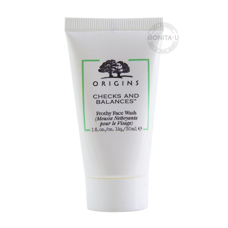 Origins CHECKS AND BALANCES FROTHY FACE WASH 30ML โฟมล้างหน้าสูตรอ่อนโยน