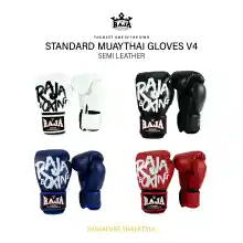 ภาพขนาดย่อของภาพหน้าปกสินค้านวมชกมวย นวมราชา ถุงมือ นวมต่อย หนังเทียม นวมราชารุ่น4 Boxing Gloves model 4 จากร้าน ราชาบ็อคซิ่ง (ประเทศไทย) บัญชีทางการ บน Lazada
