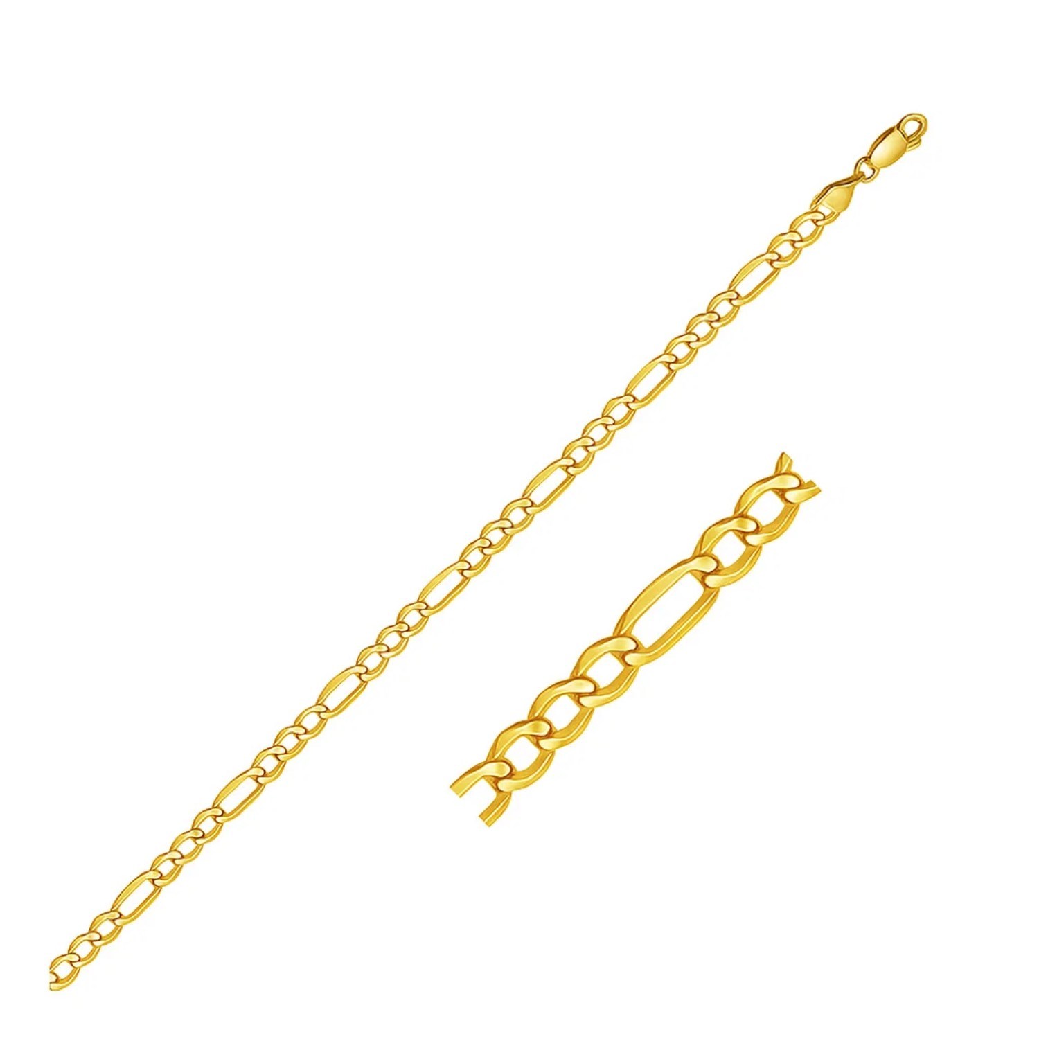 Nathalias Ny 14K Genuine Gold Bracelet with Lightweight Figaro Pattern. Elegant and Modern. Lite Figaro Bracelet. ราคา 14,246 บาท*ส่งฟรี