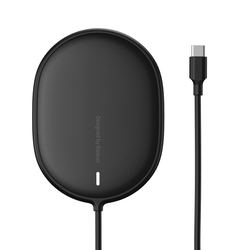 Baseus Wireless Charge Slim Magnetic Wireless Charger Pad 15W PD Fast Charging สำหรับiPhone 12 Series และiPhone/ Samsung/Huawei/Xiaomi ที่รองรับการชาร์แบบ Wireless Charge