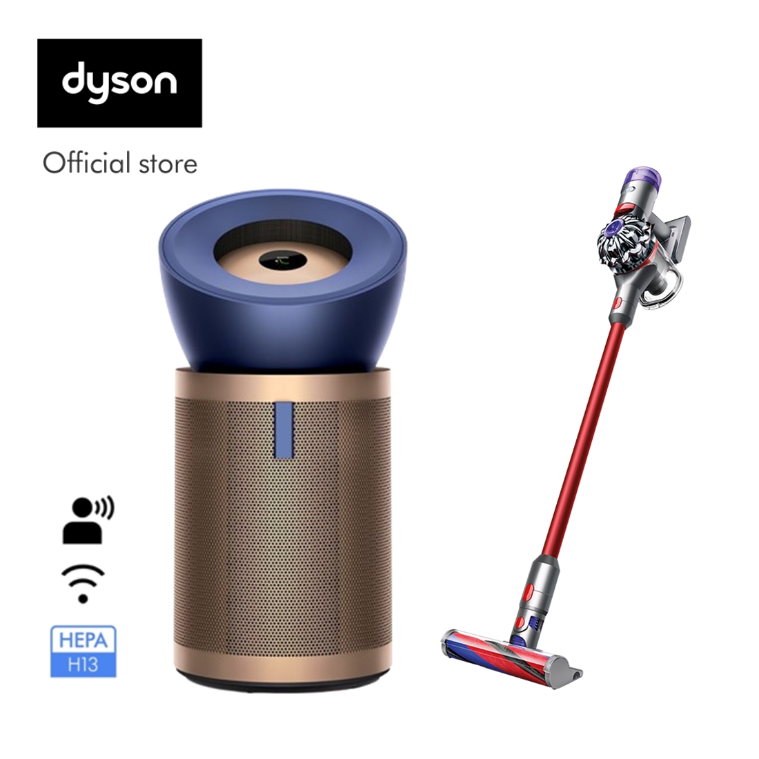 [Bundle Set]Dyson Purifier Big+Quiet Formaldehyde Bp04 Air Purifier and Dyson V8 Slim Fluffy Vacuum Vacuum Cleaner Dyson ราคา 57,800 บาท*ส่งฟรี