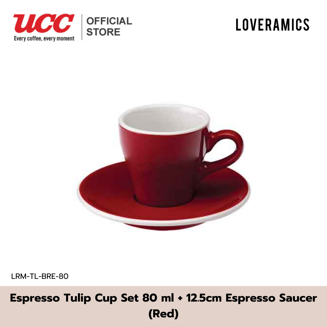 Loveramics Espresso Tulip Cup Set ชุดแก้วกาแฟเซรามิก ขนาด 80ml. ราคา 350 บาท*ส่งฟรี