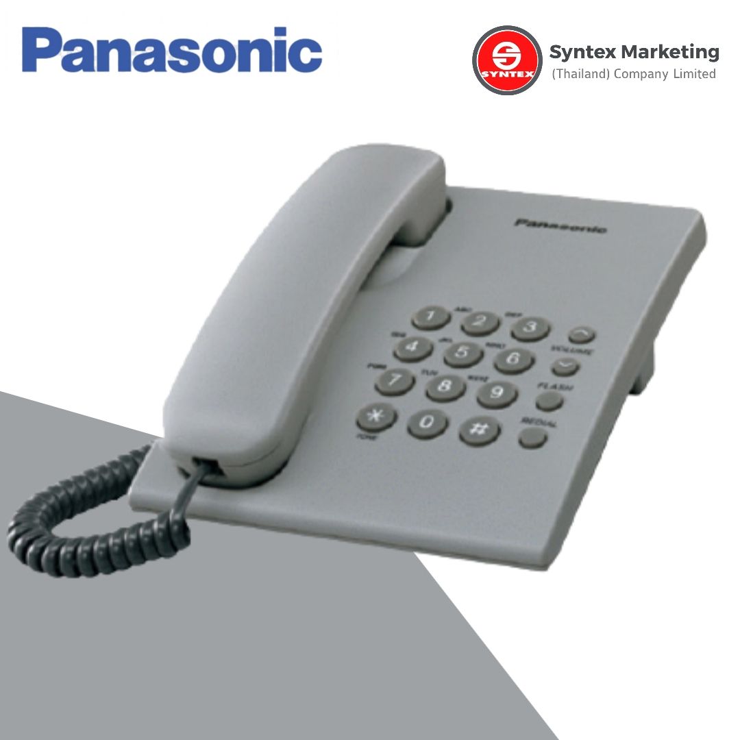 โทรศัพท์ Panasonic KX-TS500MX? โทรศัพท์ระบบสายเดี่ยว ใช้งานง่ายและสะดวก ?ปรับระดับเสียงกริ่งได้