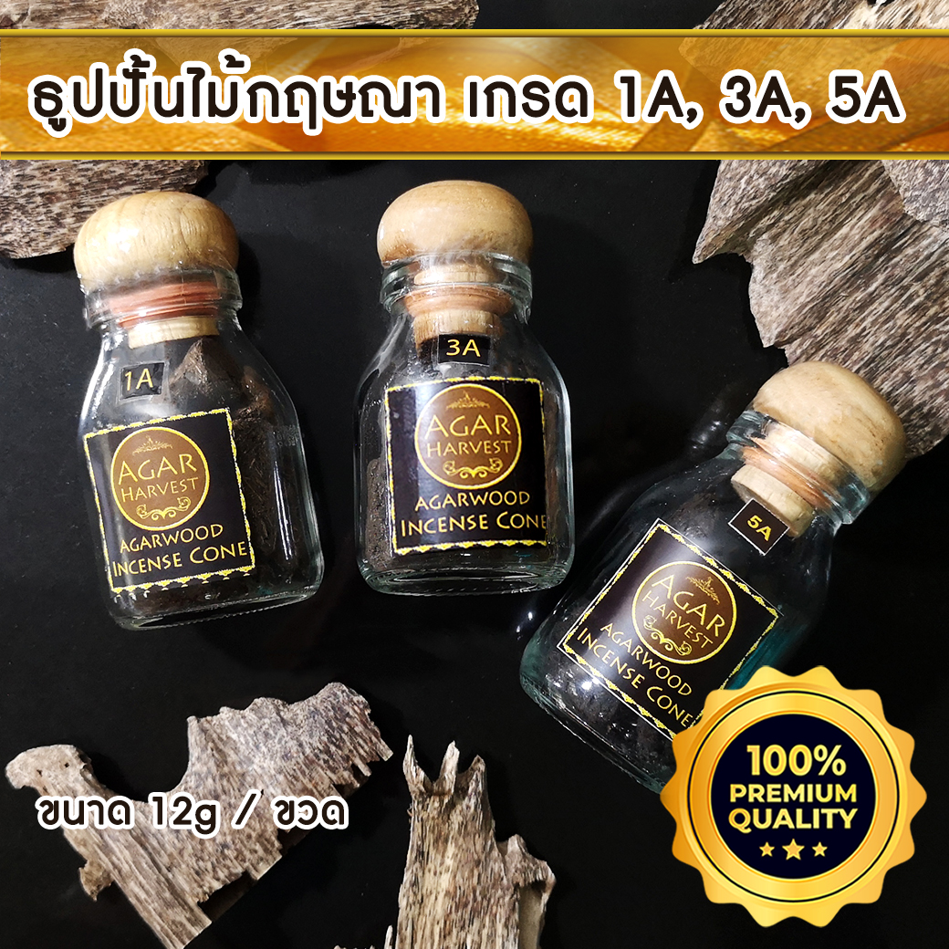 Agarwood Aloeswood Oudh 100% Pure Fragrance Agarwood Incense Cone Set (1A,3A,5A) 12 gm ราคา 3,880 บาท*ส่งฟรี