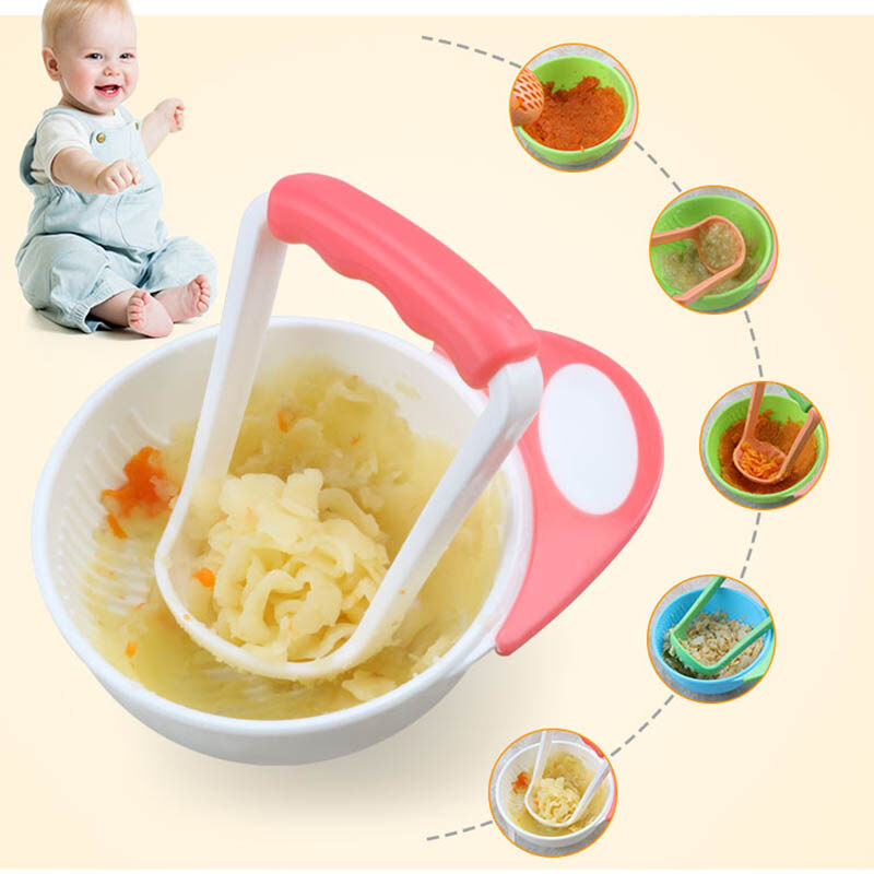 Mash and Serve Bowl for Making Homemade Baby Food Storage Bowl Baby Kids Feeding Bowl Set