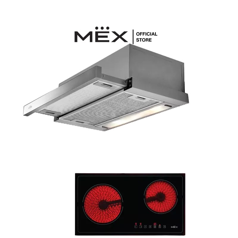 รูปสินค้า MEX Set รุ่น HVH632N + SL226 เตาไฟฟ้าและเครื่องดูดควัน (ชนิดติดตั้งในเฟอร์นิเจอร์)