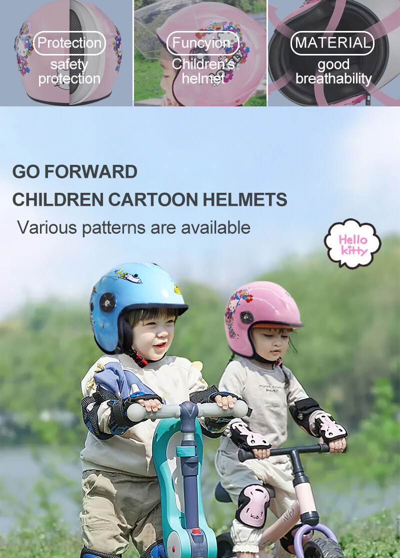 รูปภาพรายละเอียดของ หมวกกันน็อคเด็ก หมวกกันน็อคเด็กเต็มใบ 2-10ขวบ small หมวกกันน็อคลายการ์ตูน หมวกกันน็อกเด็ก หมวกกันน็อคน่ารัก helmet for kids motorcycle