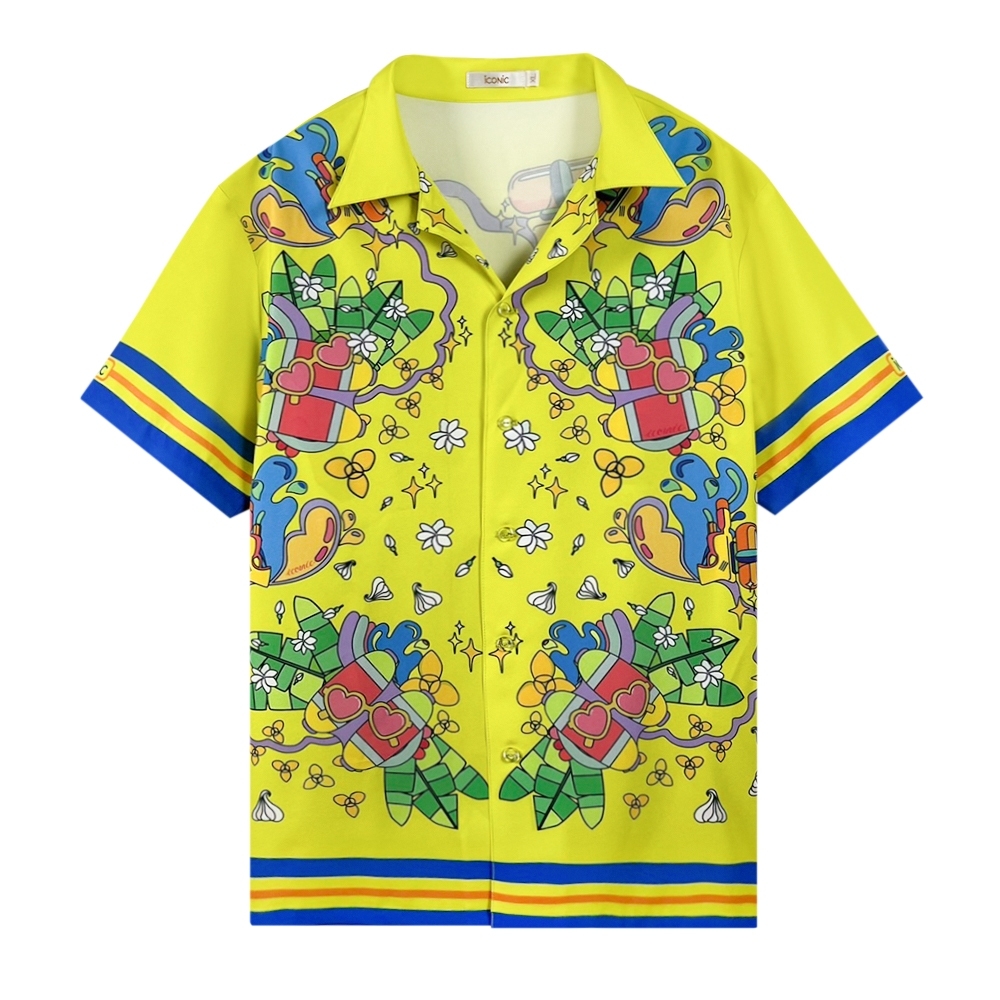 PRE-ORDER 10-14 days iconic lemon Splash Hawaii shirt water gun Hawaiian shirt fashion women blouse work shirt ราคา 4,504 บาท*ส่งฟรี