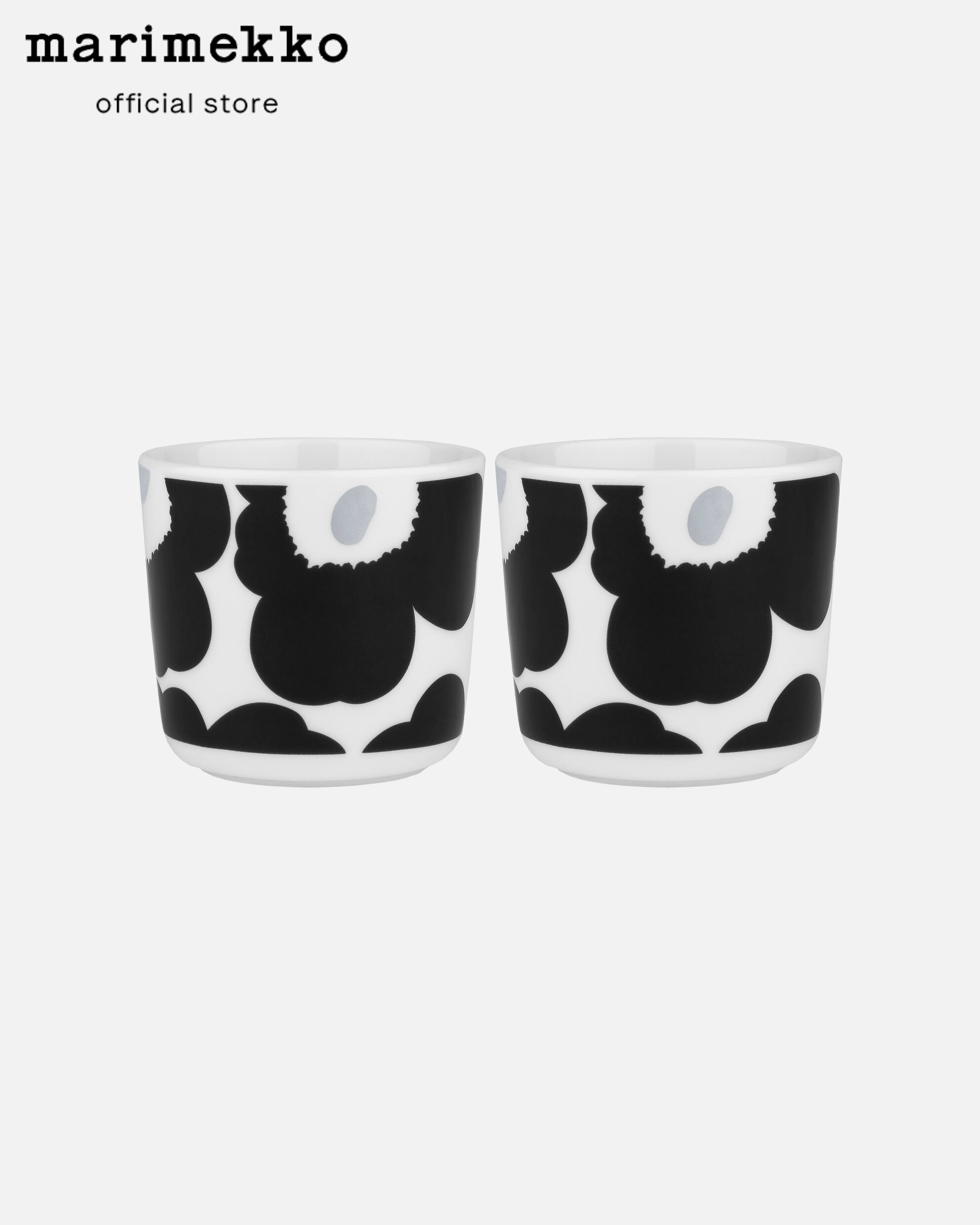 MARIMEKKO UNIKKO CUP W/O HANDLE 2DL 2PCS CERAMICS แก้ว แก้วน้ำเซรามิก ลายดอกไม้ ขนาด 2DL 2 ชิ้น ราคา 1,410 บาท*ส่งฟรี