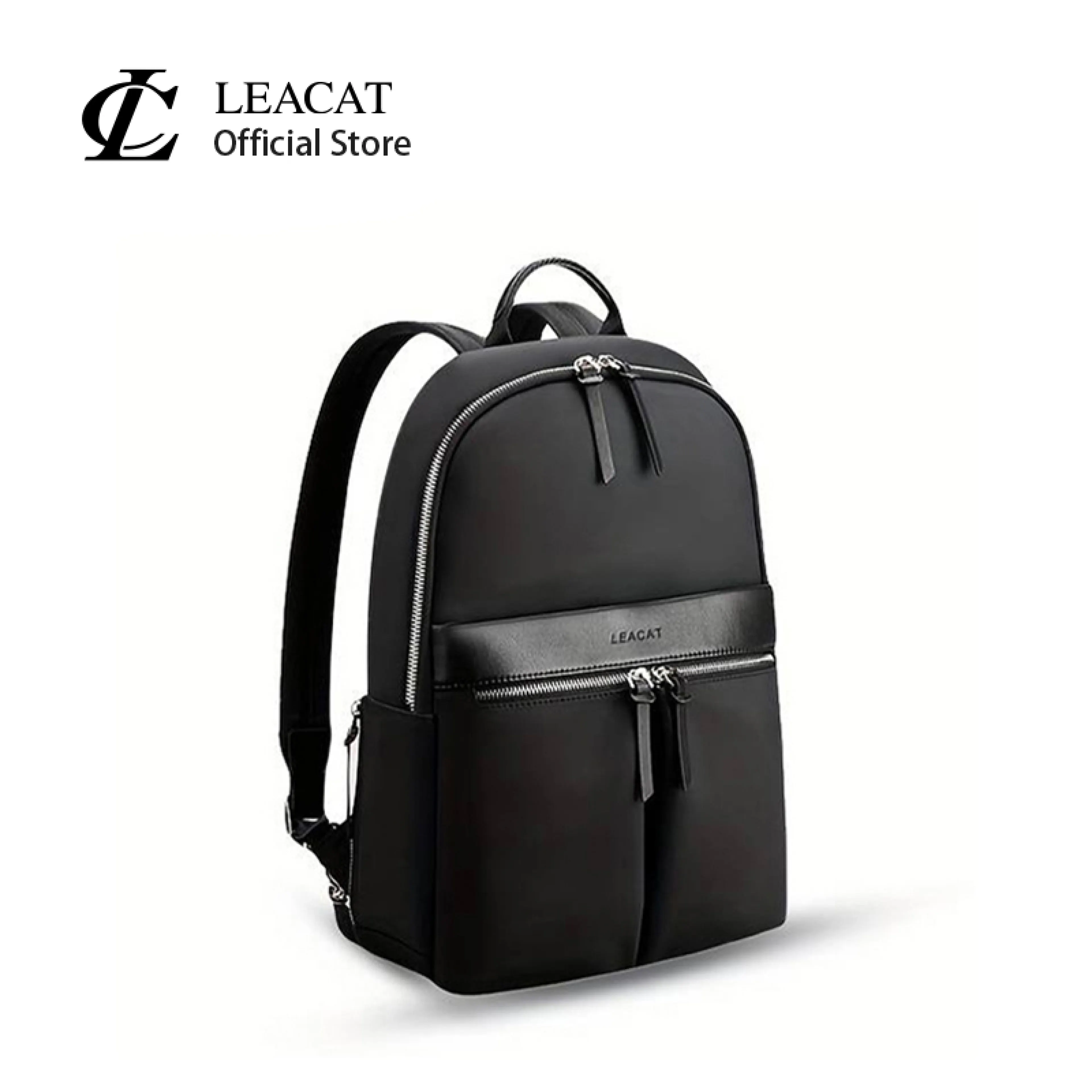 Leacat Womens Nylon Slim Backpack Waterproof Large Capacity 14inch Laptop Backpack For Business Travel Work School Daily Use Commute