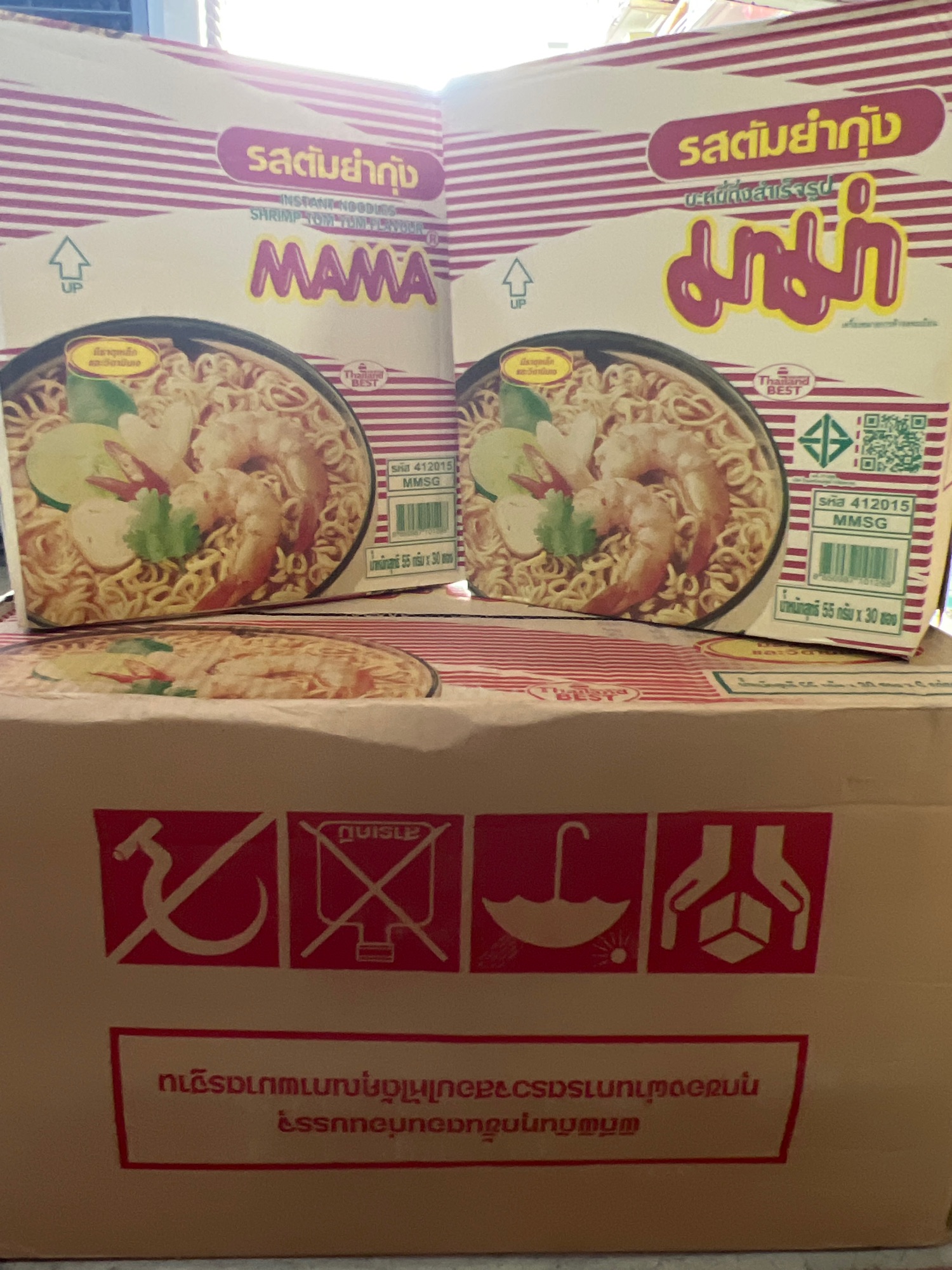 มาม่า บะหมี่กึ่งสำเร็จรูป รสต้มยำกุ้ง ( ยกลัง บรรจุ 6 กล่อง ) ราคา 1,260 บาท*ส่งฟรี