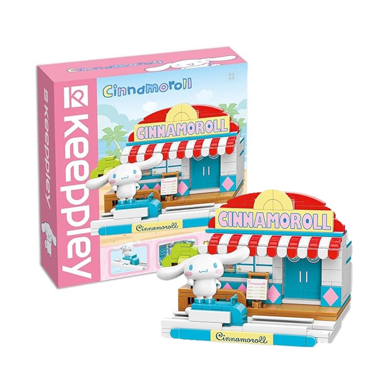 Keeppley (คีปเพลย์) บริคตัวต่อ Kuppy - Cinnamoroll summer coconut ice desesrt shop รหัส QMSRK20809 ราคา 879 บาท*ส่งฟรี