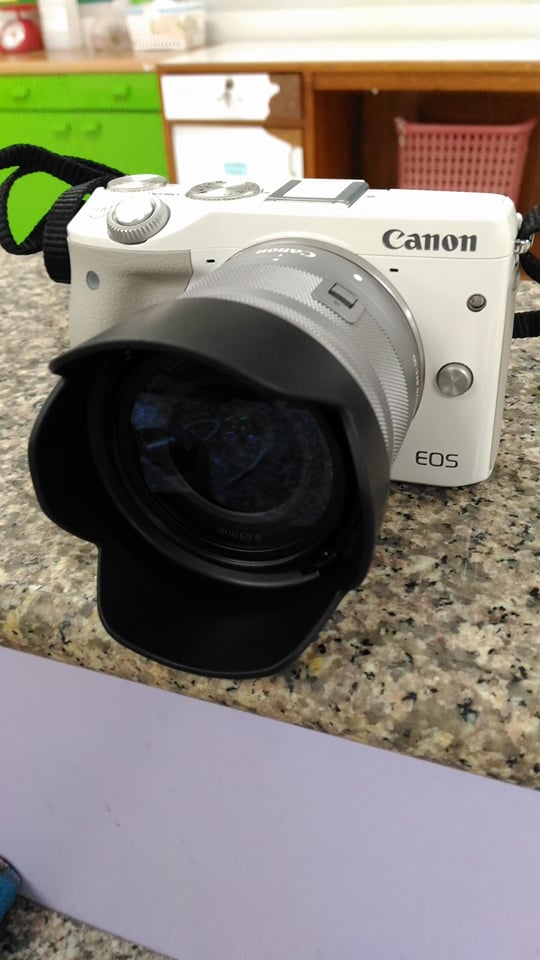 ฮูด Canon EOS M3 M5 M10 M50 M100 เลนส์ EF-M 15-45 f 3.5-6.3 IS STM