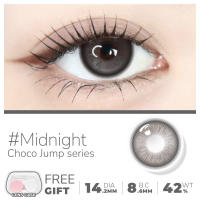 -0.00-UYAAI x FRESHLADY สีน้ําตาล เทาChoco Jump คอนแทคเลนส์ ขนาด 14.2-4.5mm 2PC รายเดือน