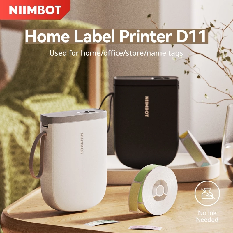 NIIMBOT D11 เครื่องพิมพ์ฉลากแบบพกพา Bluetooth สติกเกอร์ขนาดเล็ก ราคาเครื่องติดฉลากความร้อน ราคา 949 บาท*ส่งฟรี