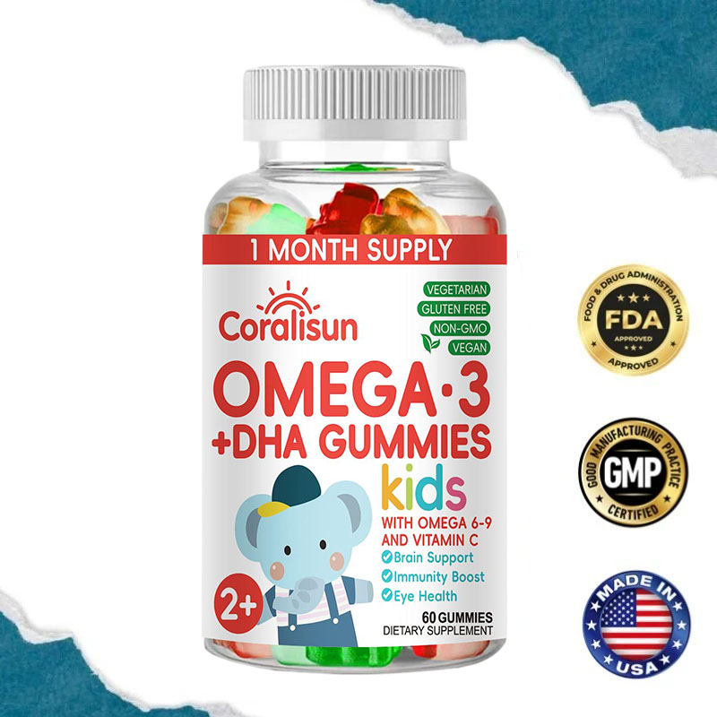 Kids Omega 3 Gummies บำรุงสุขภาพสมองและเสริมสร้างกระดูก