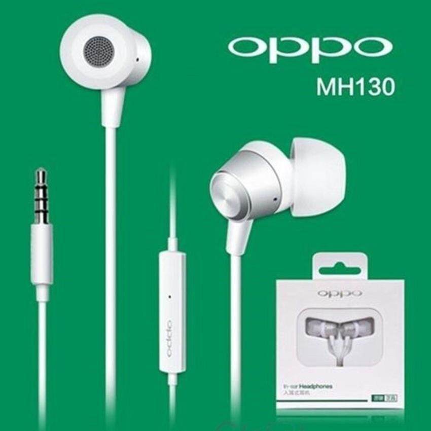 รูปภาพเพิ่มเติมของ OPPO หูฟัง ของแท้ เสียงอย่างดี ฟังเพราะ ฟังเพลิน คุยสายได้ มี ไมโครโฟน หูฟังเอียร์บัด In-ear Headphones รุ่น MH130 (สีขาว) หูฟังเสียงดี ใช้ได้กับมือถือ ทุกรุ่น คอมพิวเตอร์