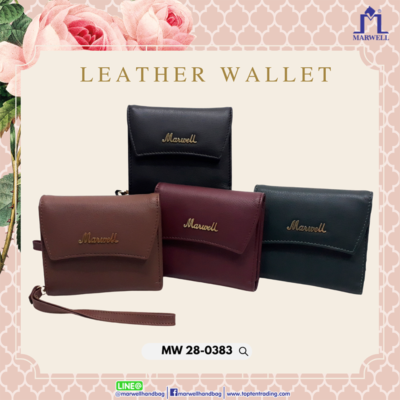 Marwell(มาร์เวลล์)กระเป๋าธนบัตร หนังแท้ รุ่น MW 28-0383 ราคา 1,250 บาท*ส่งฟรี