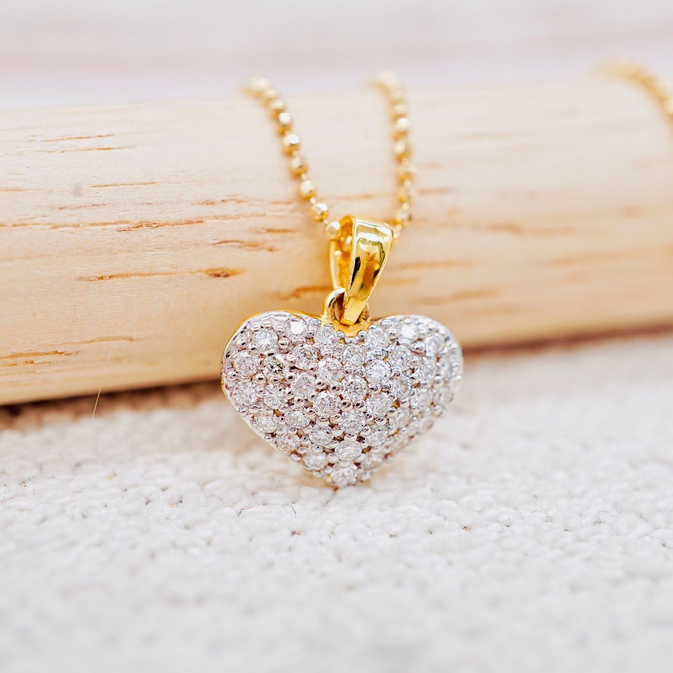 [Pcpy Jewelry] Genuine Diamond Pendant 💎 9K Genuine Gold (37.5% Gold) 100% Genuine Diamonds, Belgian Cut [9Kpp675] ราคา 19,990 บาท*ส่งฟรี
