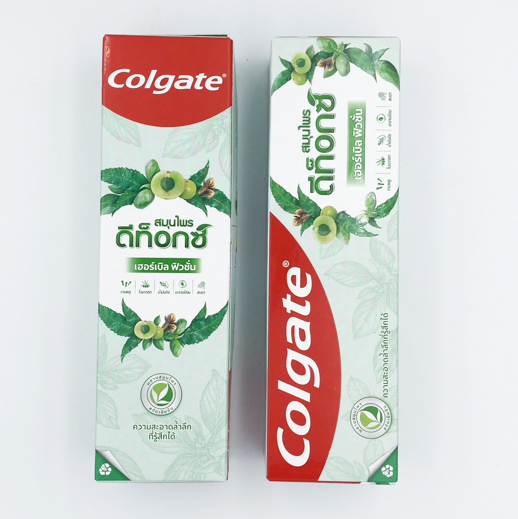 ยาสีฟัน คอลเกต สมุนไพร ดีท็อกซ์ เฮอร์เบิล ฟิวชั่น 120 กรัม Colgate Herbal Detox herbal fusion 120 g.
