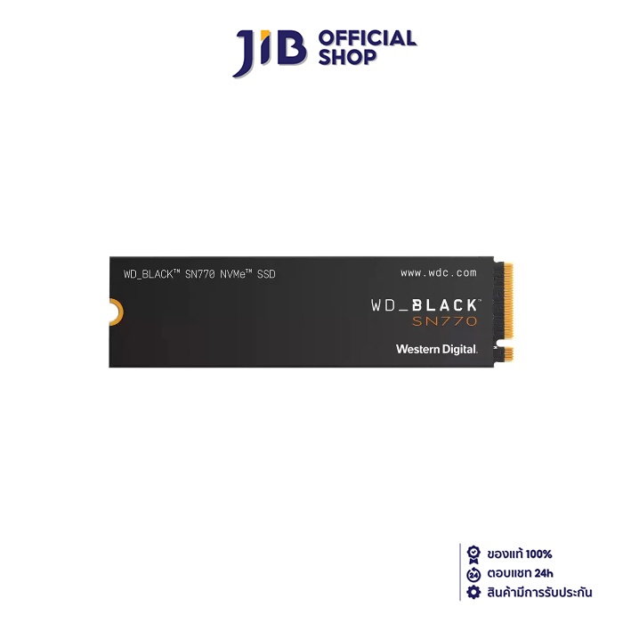 2 TB SSD (เอสเอสดี) WD BLACK SN770 - PCIe 4x4/NVMe M.2 2280 (WDS200T3X0E) ราคา 6,258 บาท*ส่งฟรี