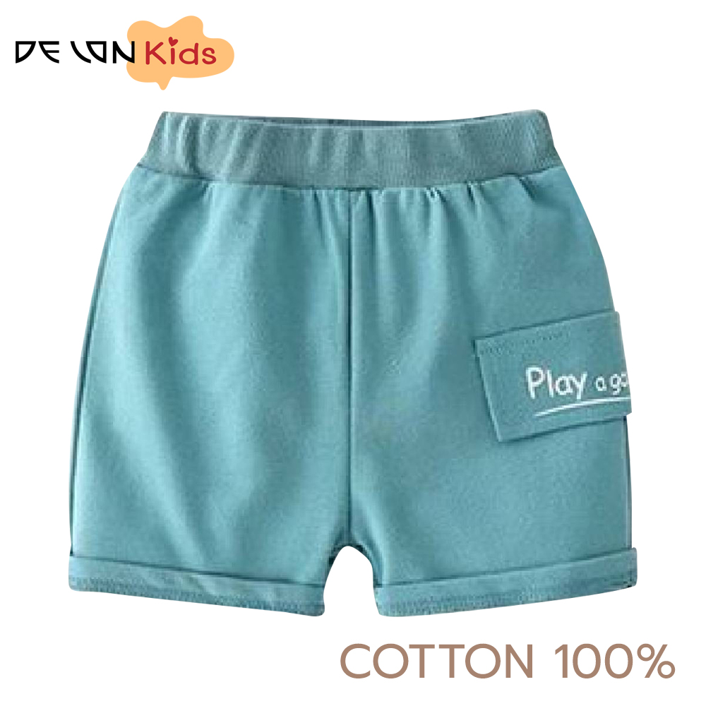 DELON KID กางเกงขาสั้น เด็ก เสื้อผ้าเด็ก เสื้อผ้าแฟชั่น ชุดเด็กผู้ชาย ผ้าคอตตอน 100% เอวยางยืด AA6021 ** SIZE L , 2XL ** ราคา 155 บาท*ส่งฟรี