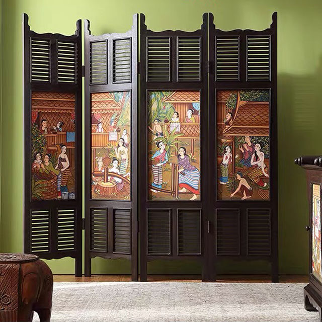 Room divider Wood Wood room divider mega model na scene accessory feng shui scenery folding bulkhead room scene wood room divider that aside, room scene painting ราคา 12,000 บาท*ส่งฟรี