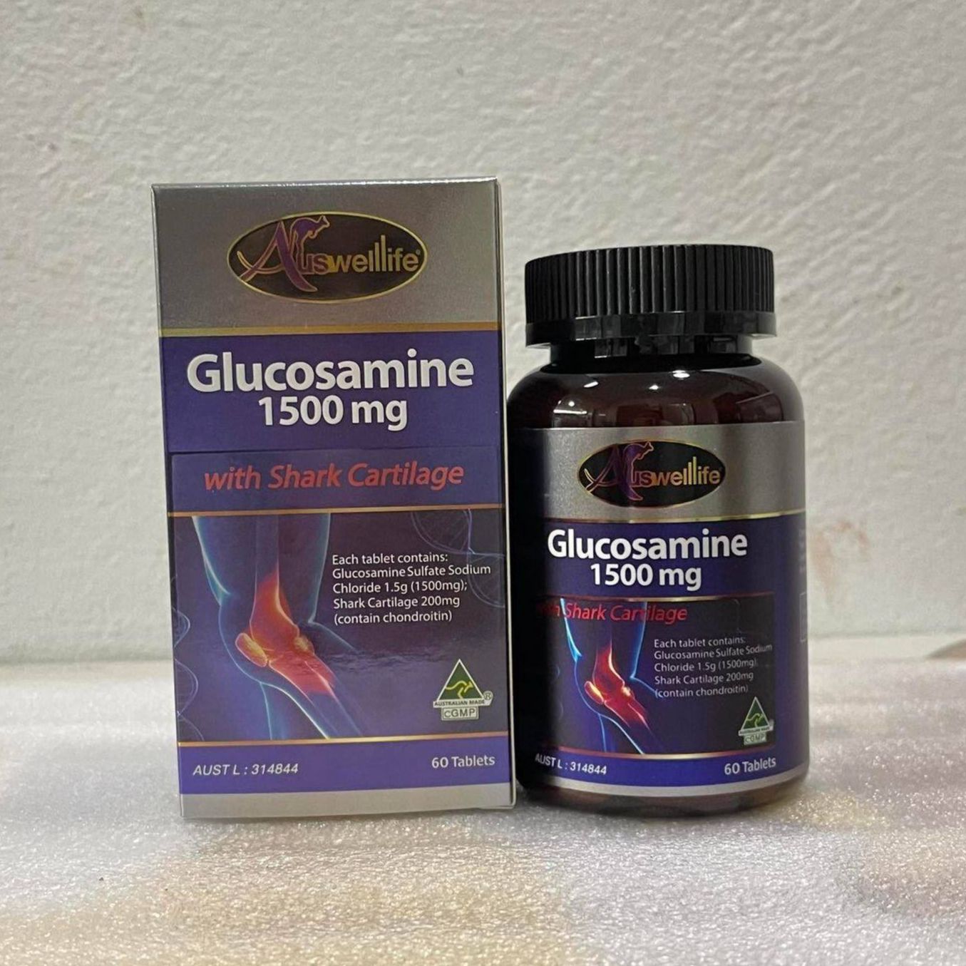 Auswelllife Glucosamine 1500mg with Shark Cartilage ราคา 990 บาท*ส่งฟรี