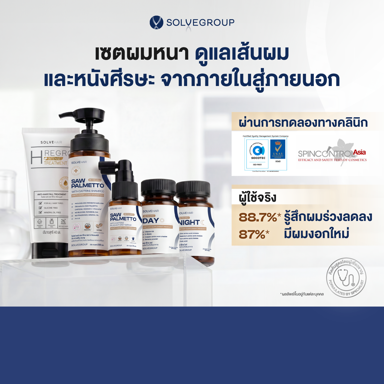 Solve Hair Set Treatment, Thick Hair Set ราคา 3,110 บาท*ส่งฟรี