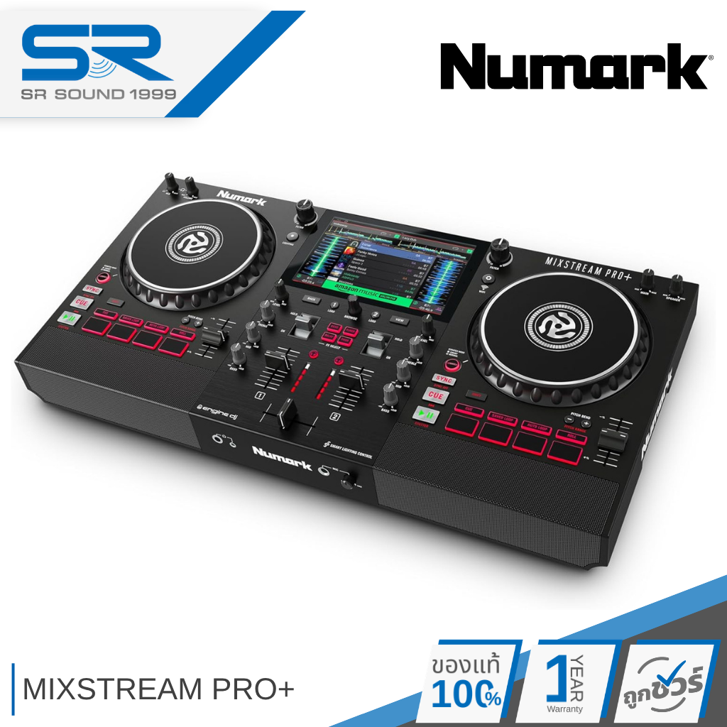 Numark Mixstream Pro+ Dj Controller Dj Player, Supports Stand Alone, Built-In Speakers, Wi-Fi ราคา 35,900 บาท*ส่งฟรี