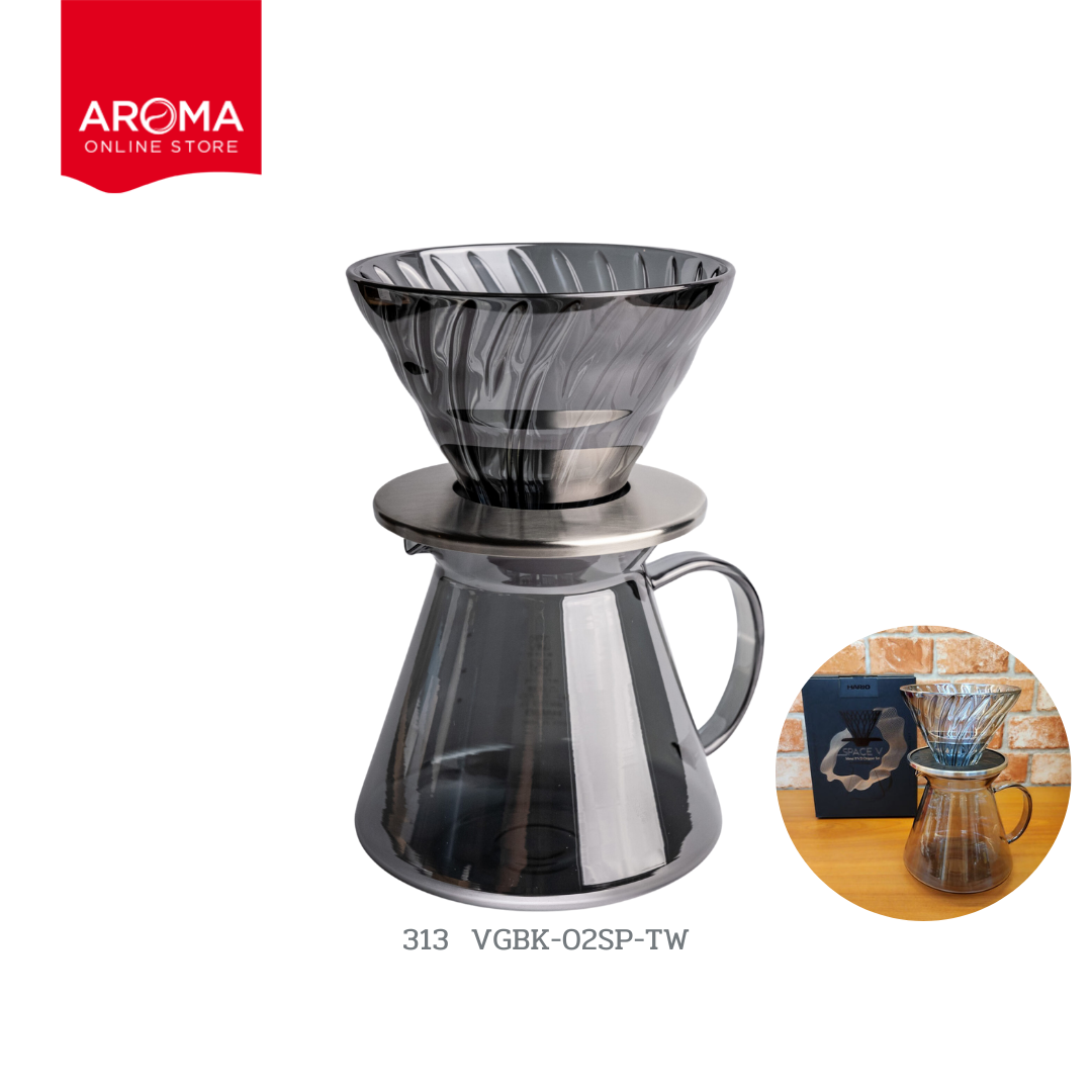 Hario ชุดดริป Hario(313) Space V Metal P.V.D. Dripper Set / VGBK-02SP-TW ราคา 2,683 บาท*ส่งฟรี