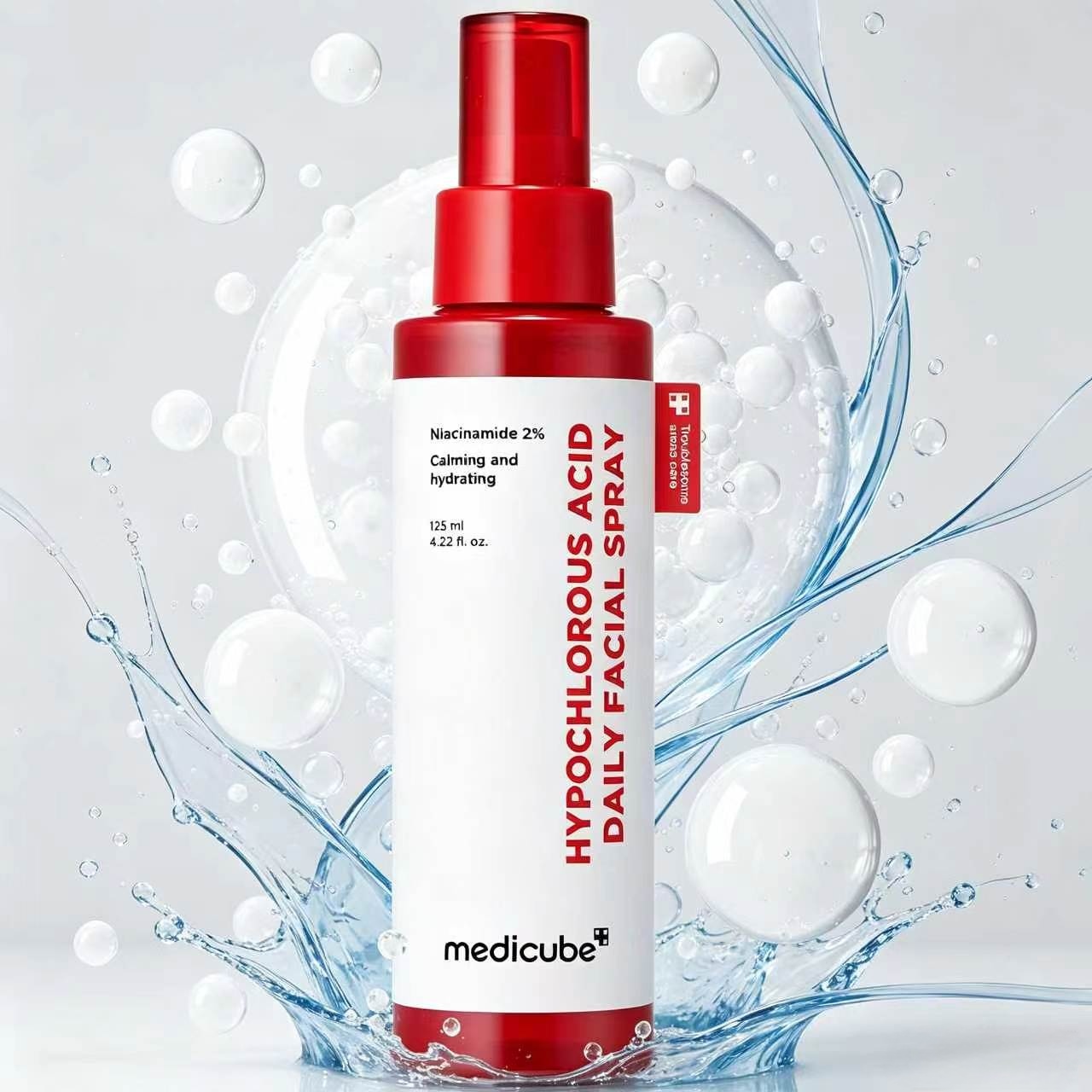 Medicube Power Soothing Spray 125ml, Skin-Soothing Spray Formulated with Hocl 150Ppm, Combines Allantoin and Panthenol. Helps Relieve Allergic Skin and Redness. Reduces Clogged Pores. Restores Skin after Treatment. Fine Mist Balances Ph Level. Spray over ราคา 398 บาท*ส่งฟรี