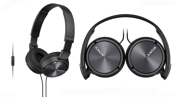 SONY Headphone หูฟังแบบครอบหู รุ่น MDR-ZX310AP  ของแท้ (สีดำ)