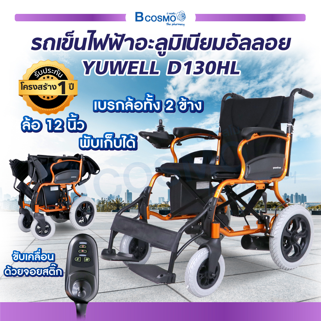 รถเข็นผู้ป่วยไฟฟ้า รถเข็นไฟฟ้า วีลแชร์ไฟฟ้า พับเก็บได้ สะดวก ราคา 48,300 บาท*ส่งฟรี