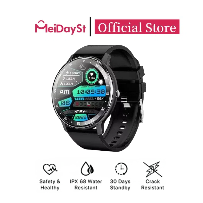 MEIDAYST Smartwatch 1.28 นิ้วหน้าจอสัมผัสเต็มรูปแบบโหมดกีฬา heart rate GPS motion track IP67 นาฬิกากันน้ํา Android IOS ราคา 2,399 บาท*ส่งฟรี