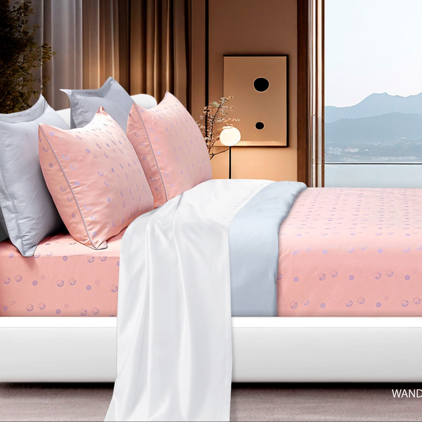 SANTAS ผ้าห่มนวมสำเร็จรูป 6 ฟุต KING (100x90 นิ้ว) ดีไซน์ WANDERLUSTทอ 500 เส้นด้าย TEXIMA ราคา 3,550 บาท*ส่งฟรี