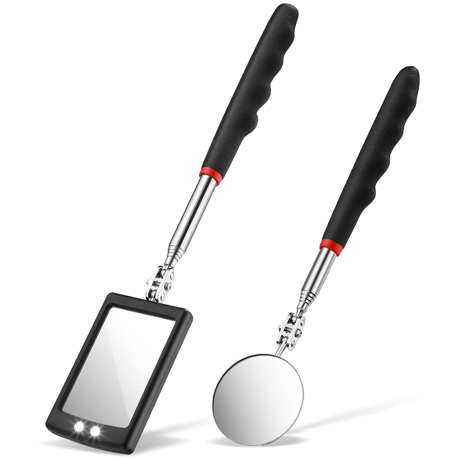 Frienda 2ชิ้น Lighted escoping กระจกตรวจสอบที่มีความยืดหยุ่นหด LED ยานยนต์ขยายกระจกรอบทันตกรรมกระจกด้วยแสงรถกระบะเครื่องมือวาเลนไทน์ของขวัญวันเกิดสำหรับผู้ชาย,สามี,พ่อ ราคา 721 บาท*ส่งฟรี