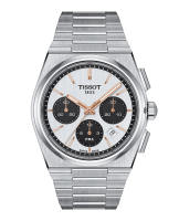 Tissot PRX Automatic Chronograph ทิสโซต์ พีอาร์เอ็กซ์ สีขาว เทา T1374271101100 นาฬิกาผู้ชาย