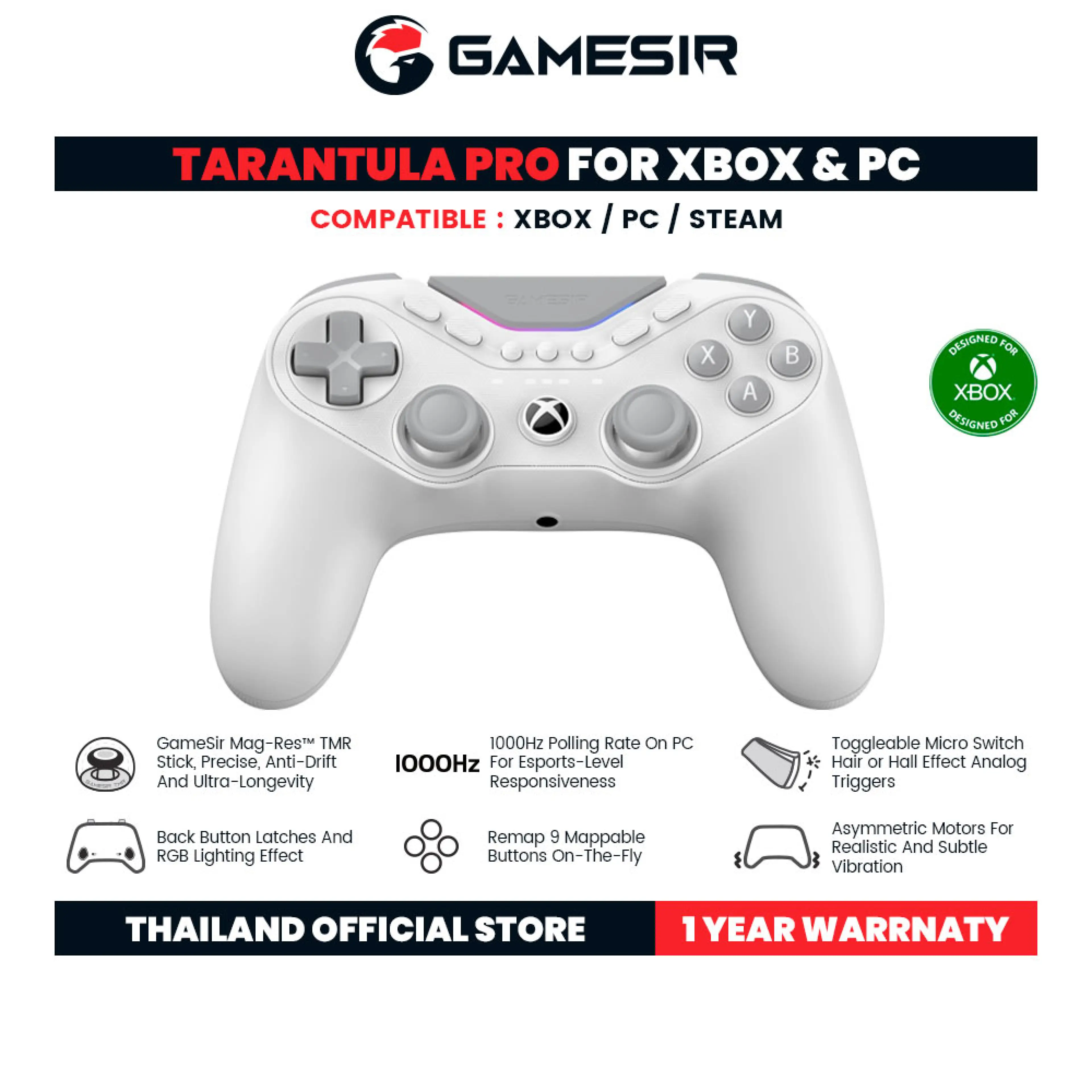 Gamesir Tarantula Pro Wired Esports Controller for Xbox & Pc Wired Game Controller (Detachable) Supports Xbox Series X | S, Xbox One, Windows 10/11, and Steam