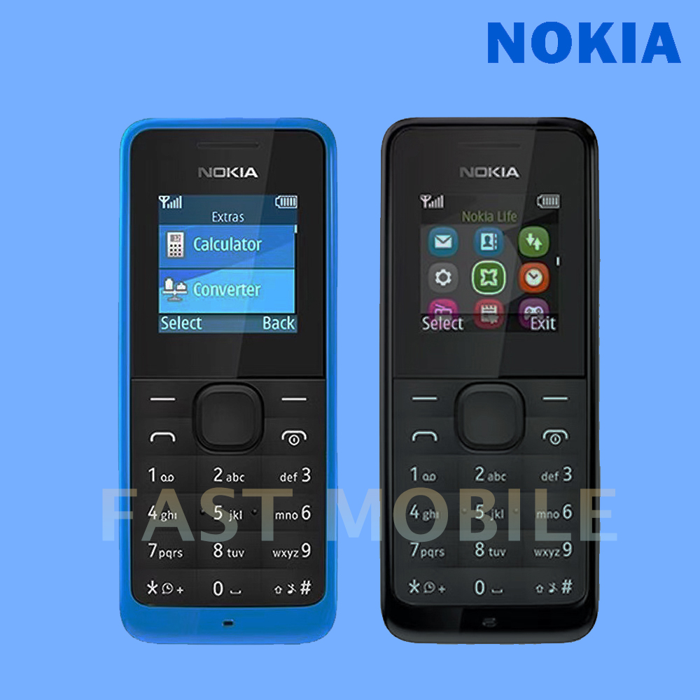 มือถือปุ่มกดของแท้ 100%โทรศัพท์ปุ่มราคาถูกNokia105D มีภาษาไทย ปุ่มนี้เหมาะสำหรับนักเรียนและผู้สูงอายุ ราคา 275 บาท*ส่งฟรี
