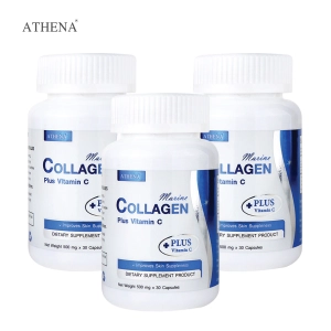 ภาพหน้าปกสินค้า[แพ็ค 3 สุดคุ้ม] คอลลาเจน เปปไทด์ พลัส วิตามินซี เอเธน่า Marine Collagen Peptide Plus Vitamin C Athena คอลลาเจน จากปลาทะเล ที่เกี่ยวข้อง