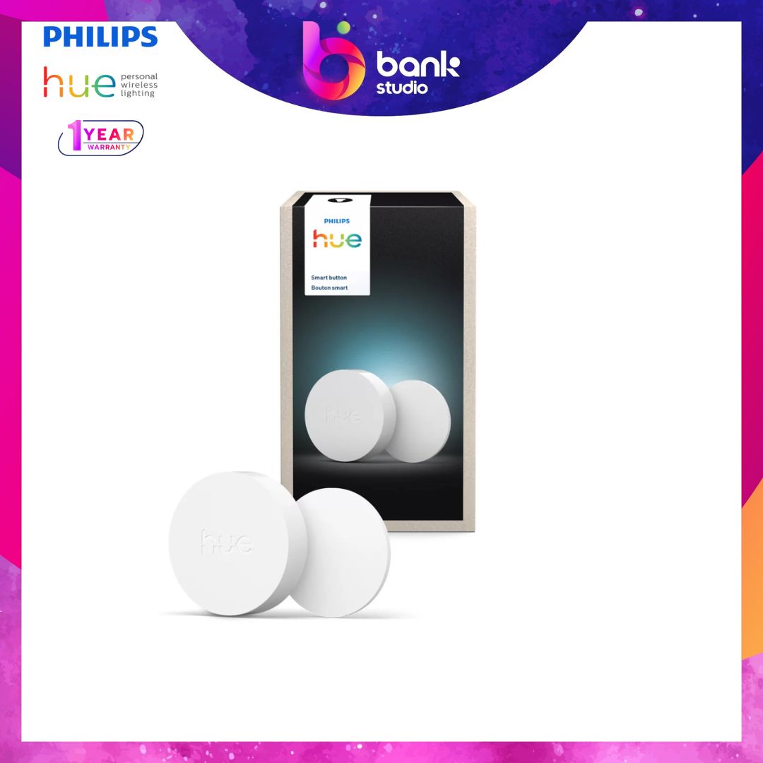 (1 Year Warranty) Philips Hue Smart Button Wireless Remote Control ราคา 2,190 บาท*ส่งฟรี