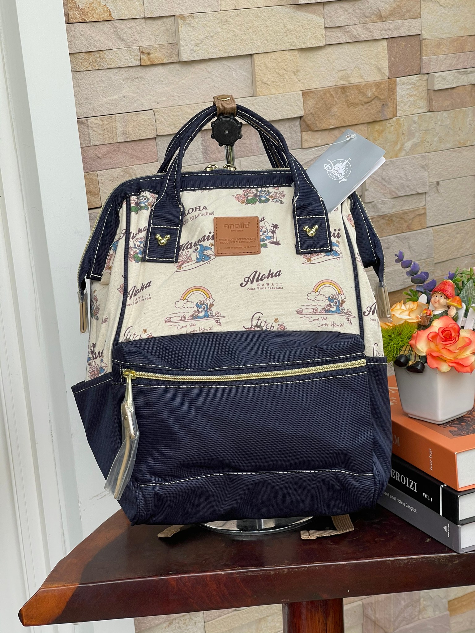 Japan Anello Mickey Mouse canvas tote bagNY3651156