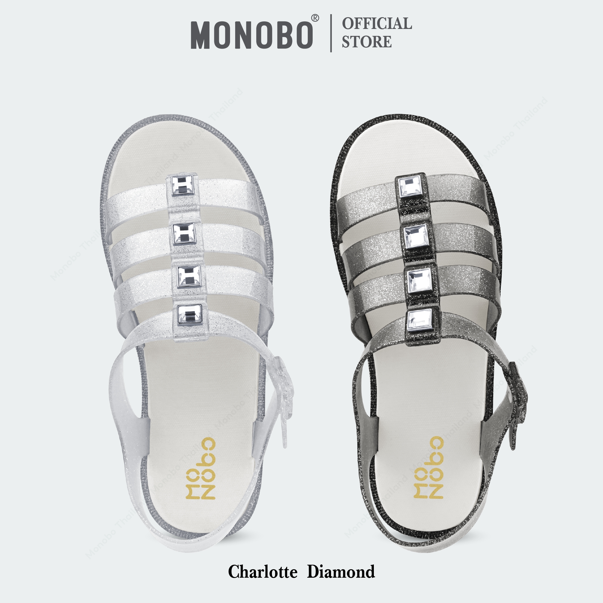 MONOBO รุ่น Charlotte 2 Diamond รองเท้ารัดข้อ ของแท้ 100% ราคา 890 บาท*ส่งฟรี