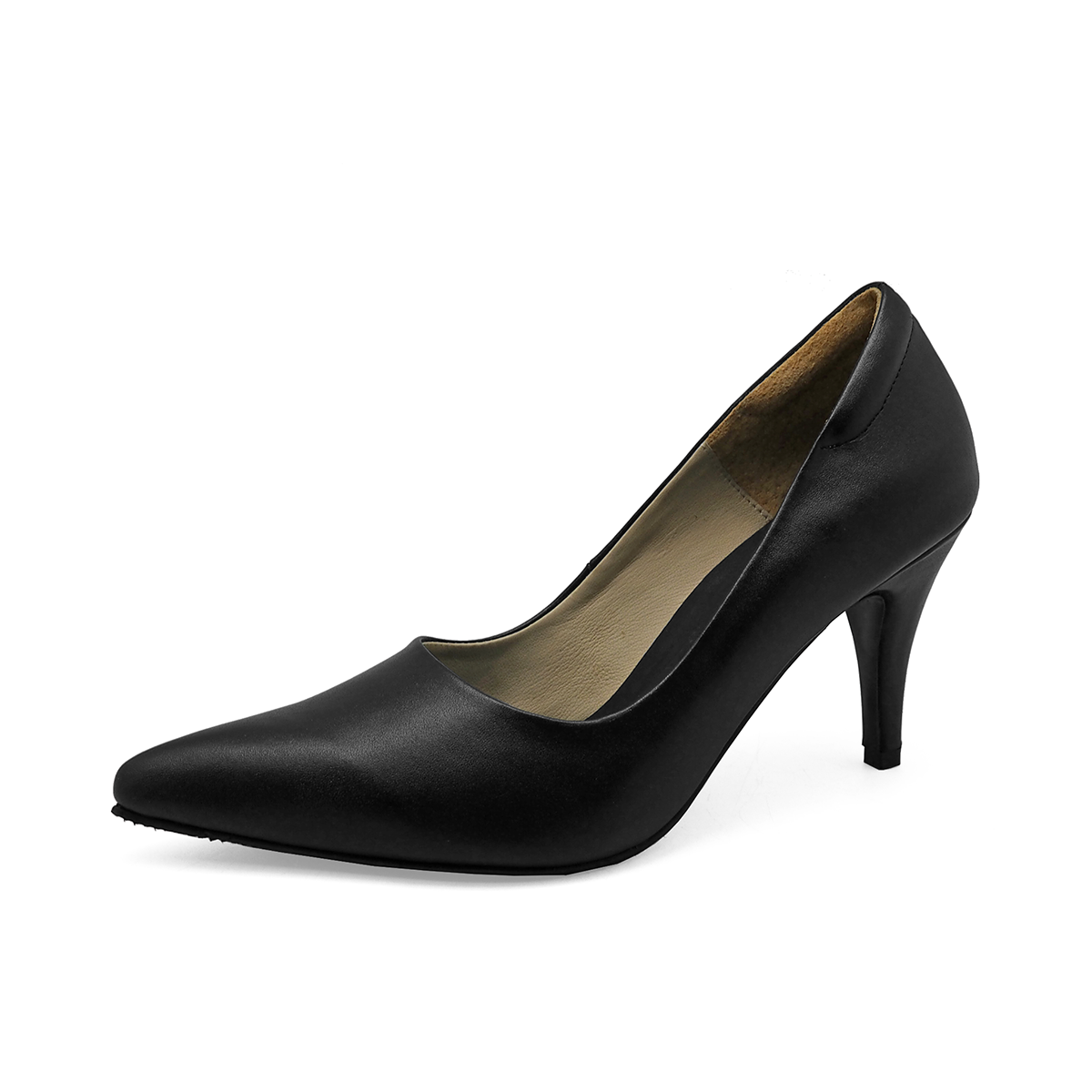 Taywin, 3" Pointed Toe Pump, Genuine Leather, Style SM-14, Size 35-42, Black Nappa Leather ราคา 1,680 บาท*ส่งฟรี