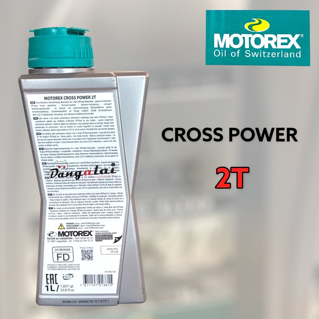 MOTOREX Cross Power 2T 1.0L ***New Packgage*** (ราคาต่อ 1